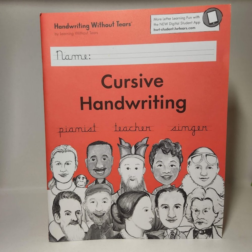 Learning Without Tears Cursive Handwriting Student Workbook 3rd Grade Writing